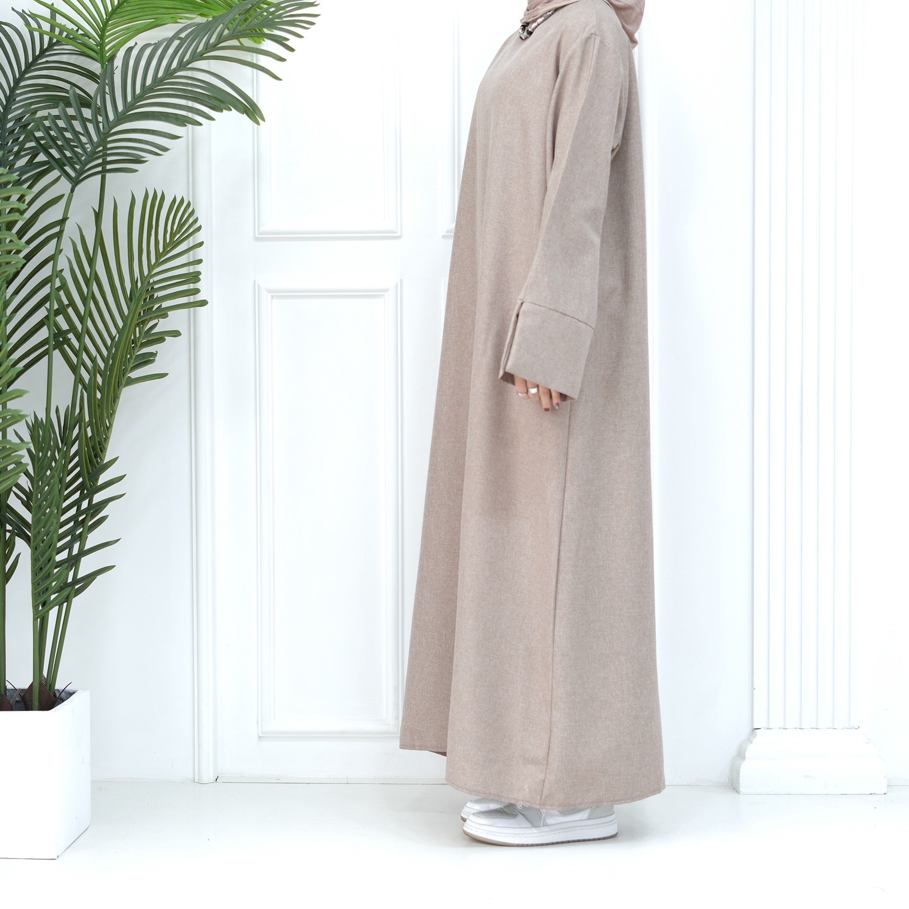 Wide Sleeves Casual Abaya