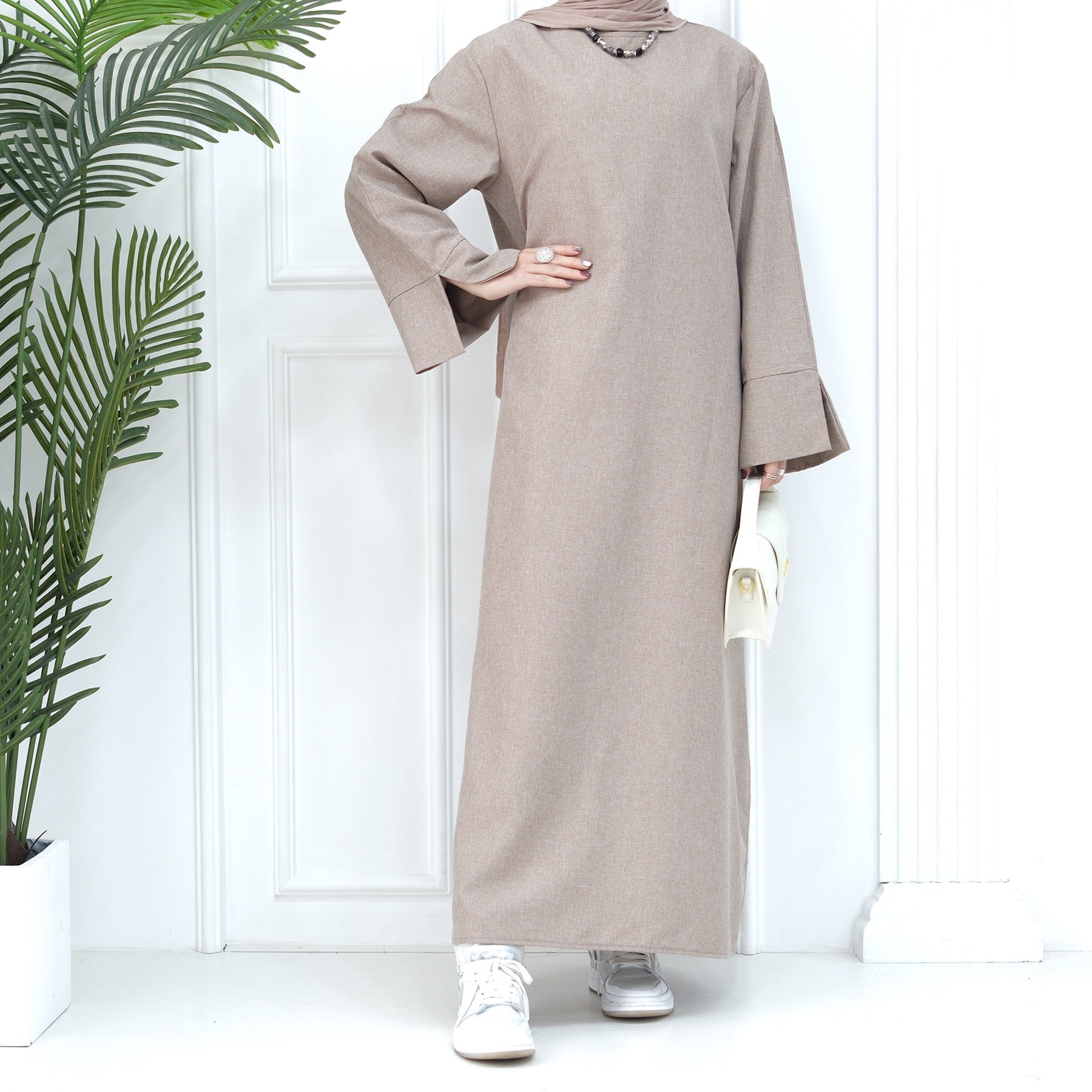 Wide Sleeves Casual Abaya