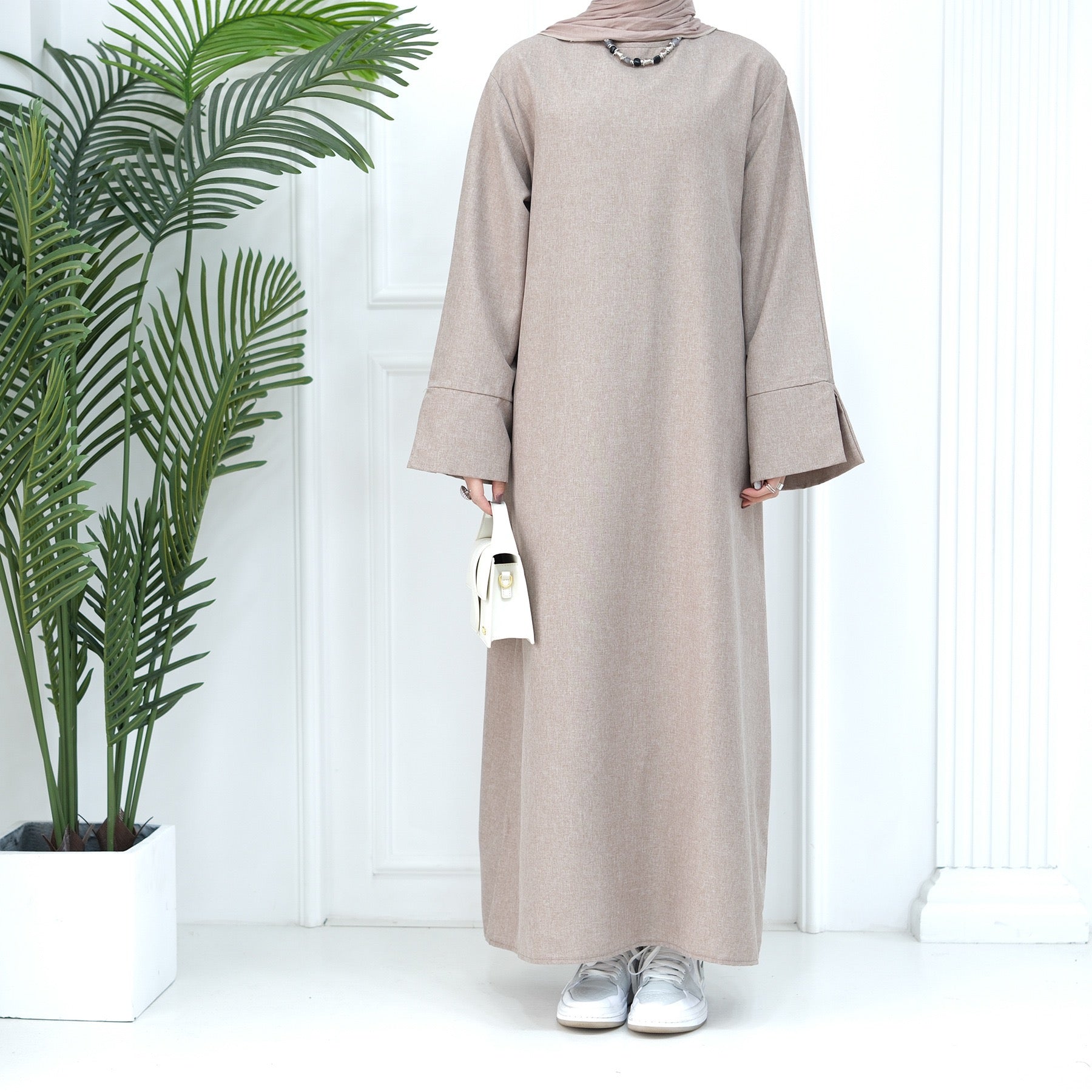 Wide Sleeves Casual Abaya