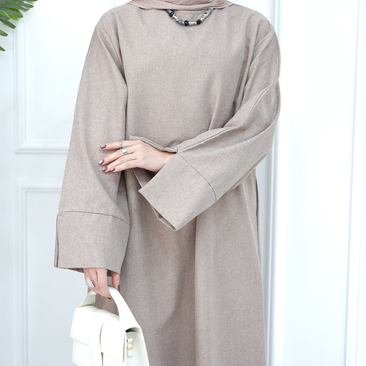 Wide Sleeves Casual Abaya