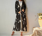 Floral Chiffon Open Abaya