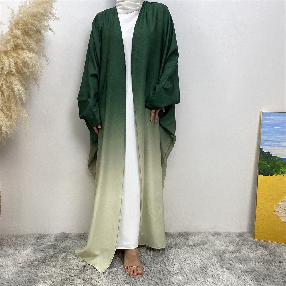 Ombre Grace Open Abaya