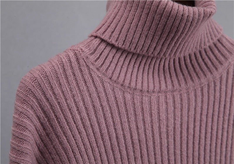 Luxe Knitted High-Collar Sweater Set