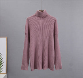 Luxe Knitted High-Collar Sweater Set