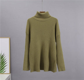 Luxe Knitted High-Collar Sweater Set