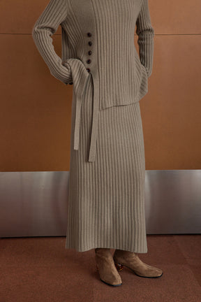 Wool Wrap Striped Set